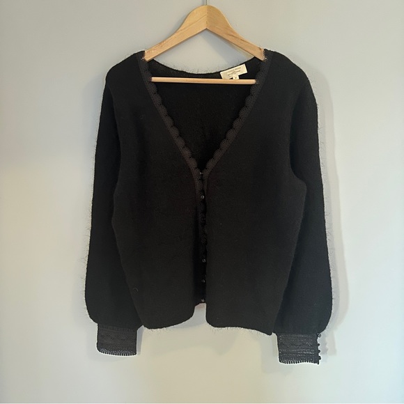 NEW Sezane Melina Cardigan in Black - size M - Picture 3 of 8